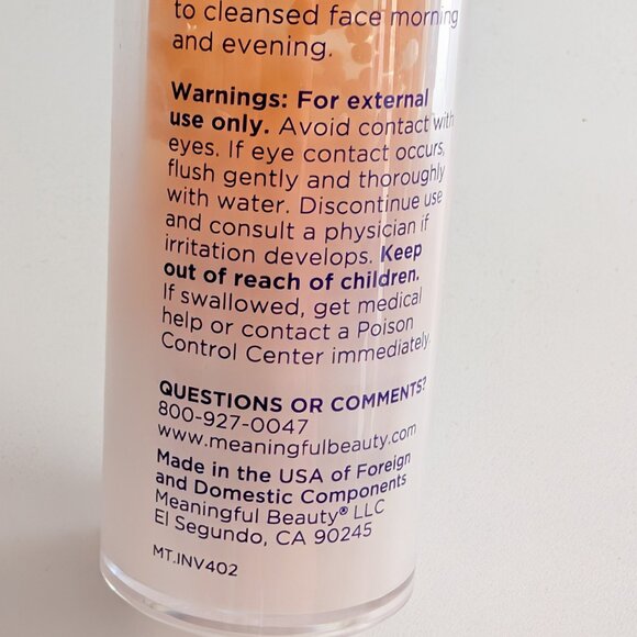 Meaningful Beauty Youth Activating Melon Serum JUMBO Size 1.7oz UNSEALED - Picture 4 of 7